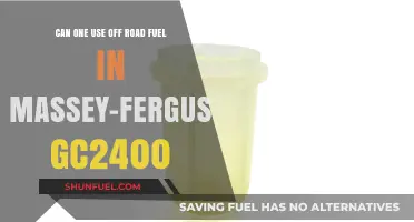 Using Off-Road Fuel in Massey Ferguson GC2400: Risks and Compatibility
