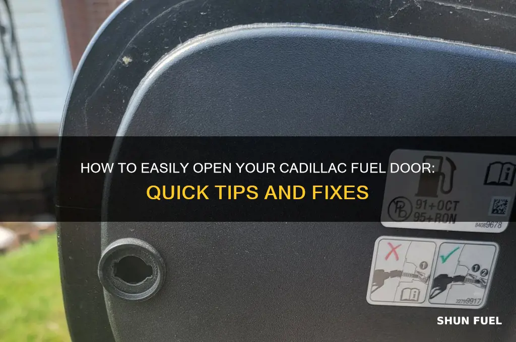 can open my cadillac fuel door
