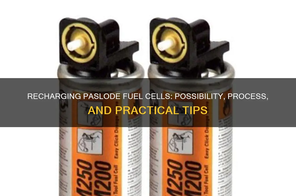 can paslode fuel cells be recharged