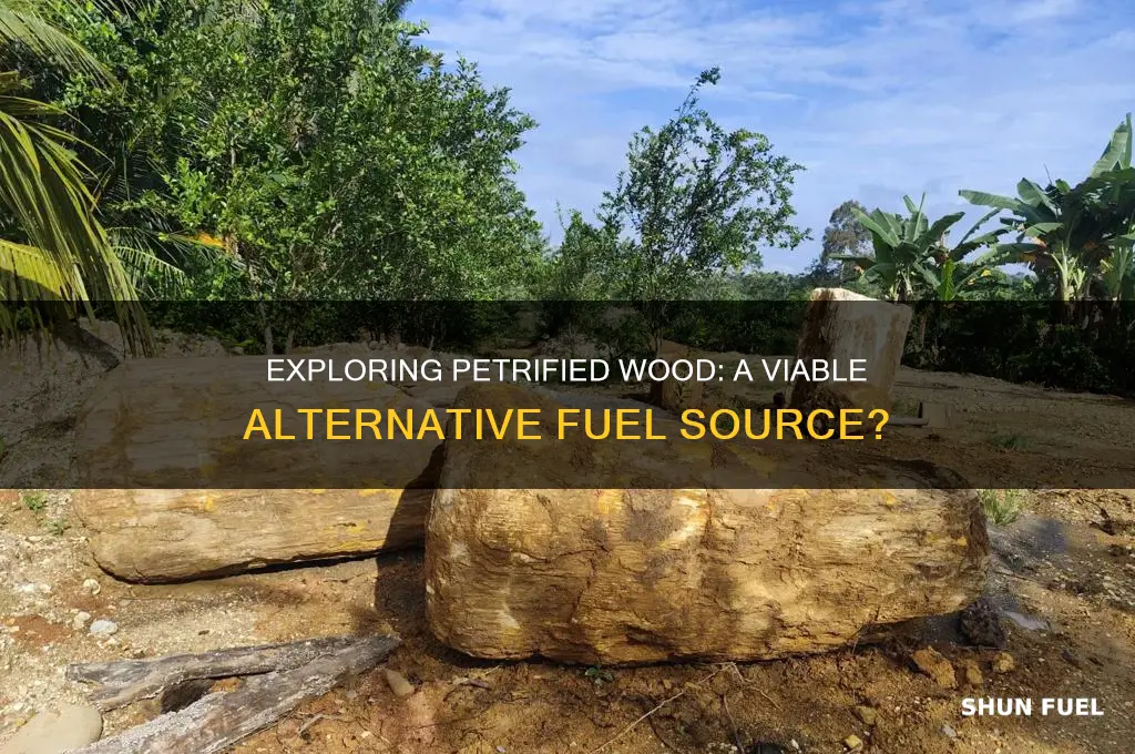 can petrified wood be turned into fuel