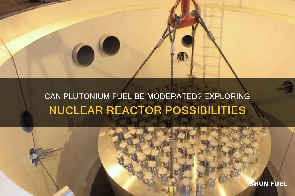 can plutonium fuel be moderated