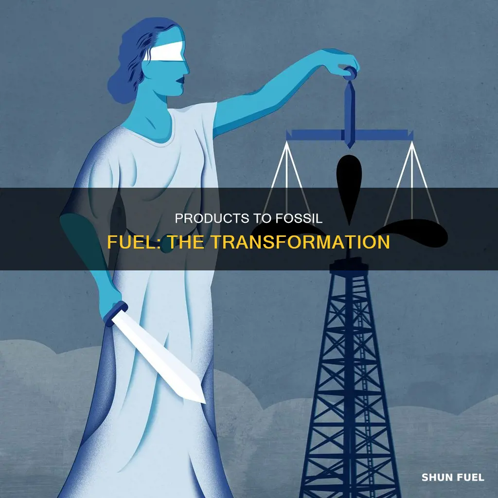 can products be turned to fossil fuel