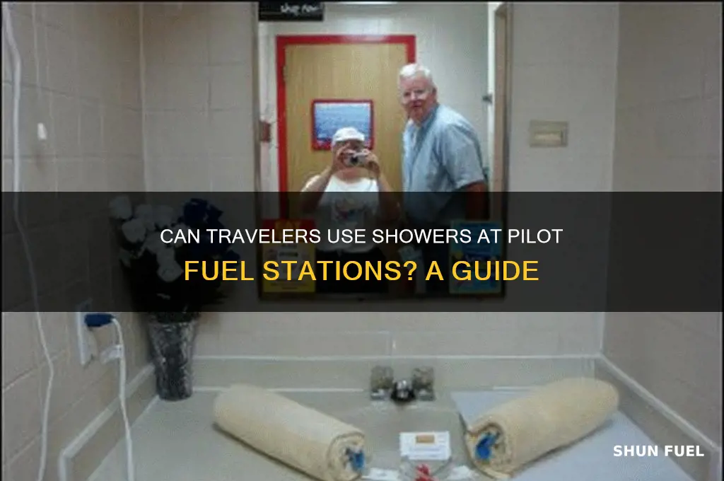 can public use the showers at pilot fueling stations