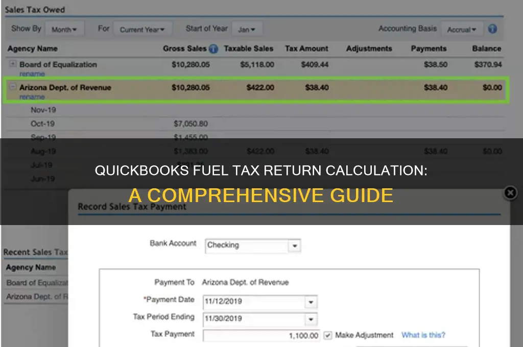 can quickbooks calculate fuel tax return