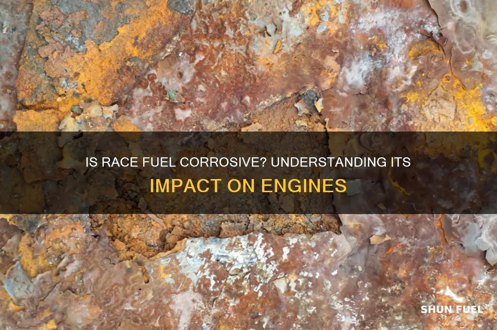 can race fuel be corrosive