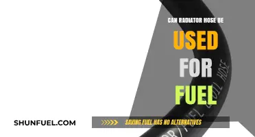 Can Radiator Hoses Safely Replace Fuel Lines in Vehicles?