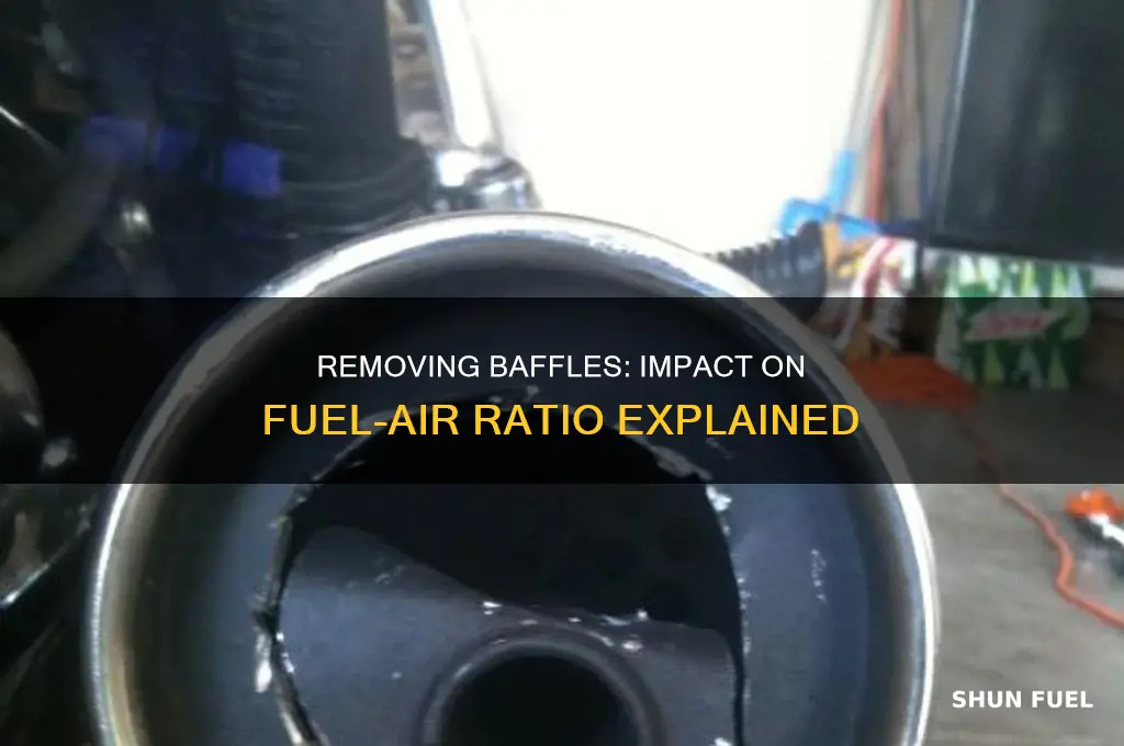 can removing the baffle mess with fuel to air ratio