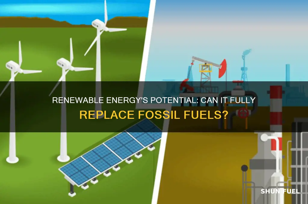 can renewable energy completely replace fossil fuels