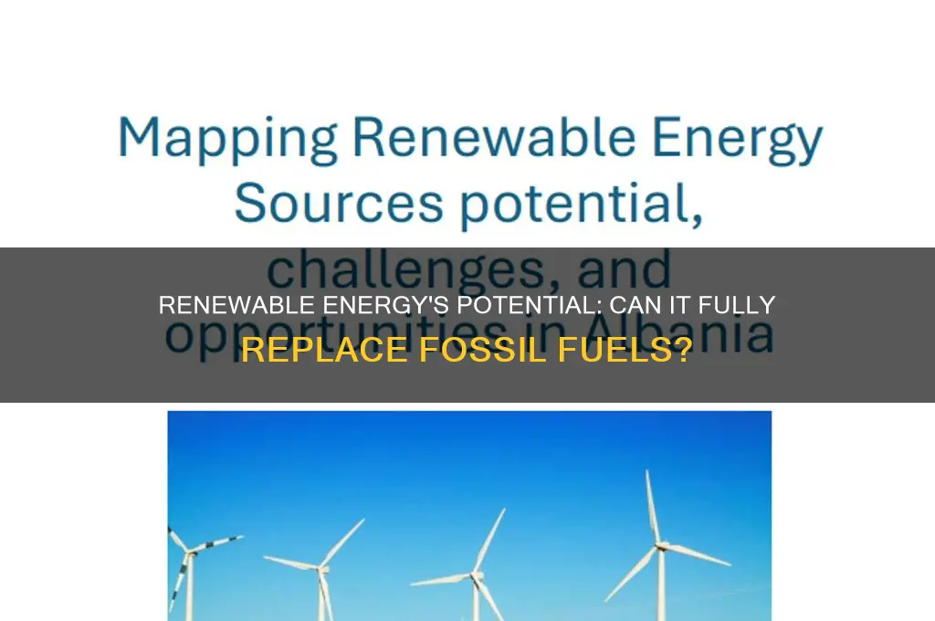 can renewable energy replace fossil fuels
