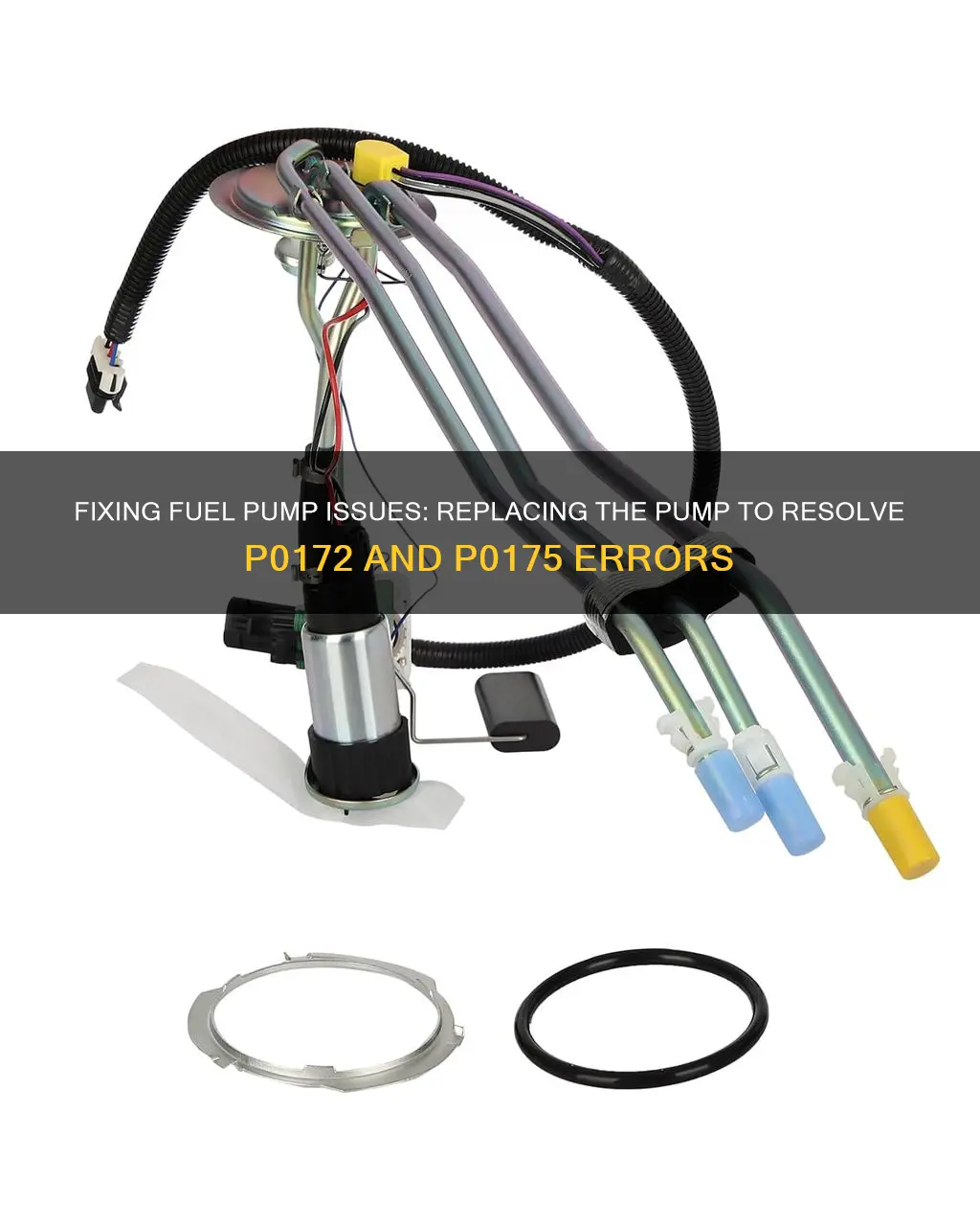 can replacing a fuel pump shut-off po172 and p0175 codes