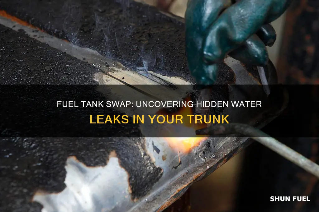 can replacing a fuel tank cause water leakage in trunk