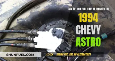 Chevy Astro Fuel Line: Can It Be Pinched?