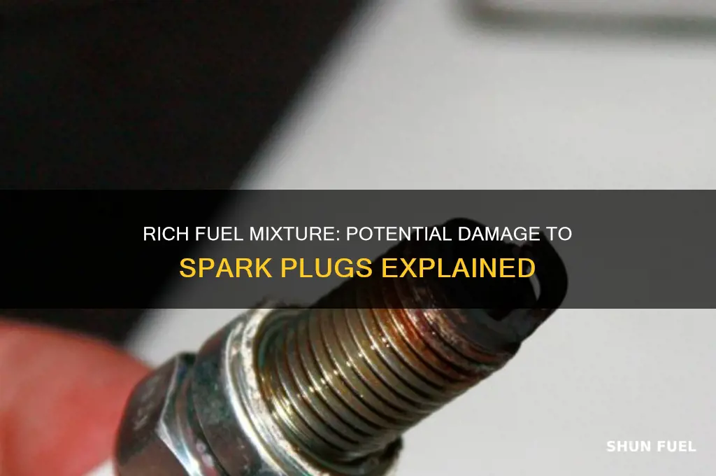 can rich fuel hurt a spark plug