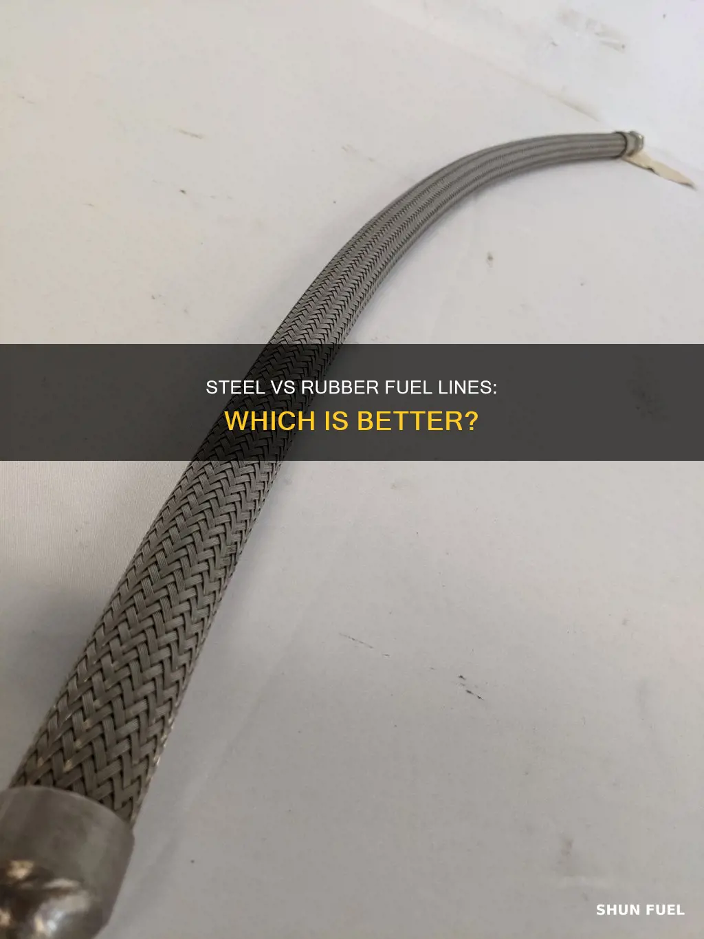 can rubber fuel lines replace steel