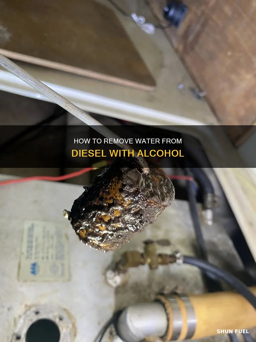 can rubbing alcohol remove water from diesel fuel