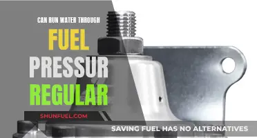 Water-Fuel Pressurization: Can You Run Water Through?