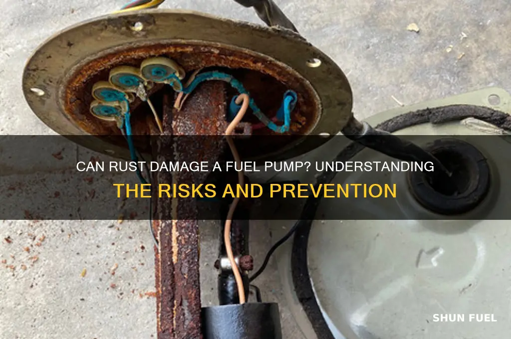 can rust damage a fuel pump