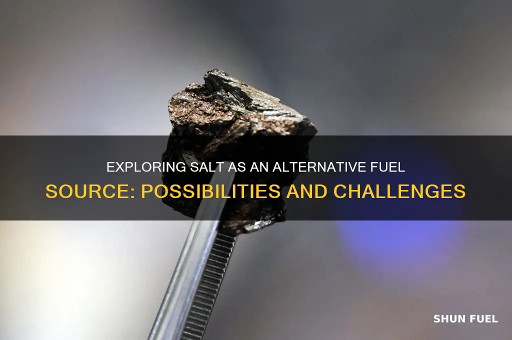 can salt be used as fuel