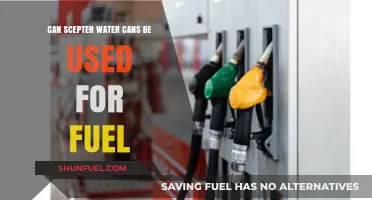 Can Scepter Water Cans Safely Store or Transport Fuel?