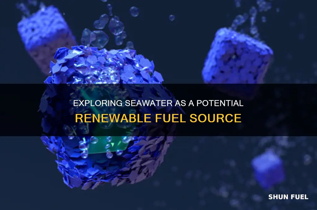 can sea water be used as fuel
