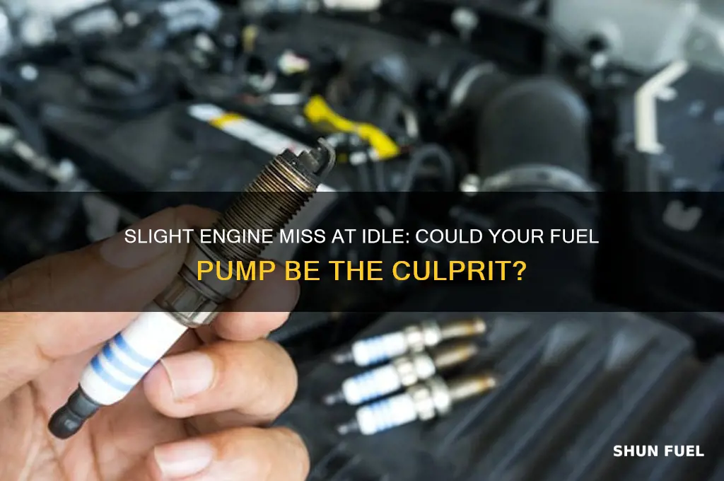 can slight engine miss at idle be fuel pump
