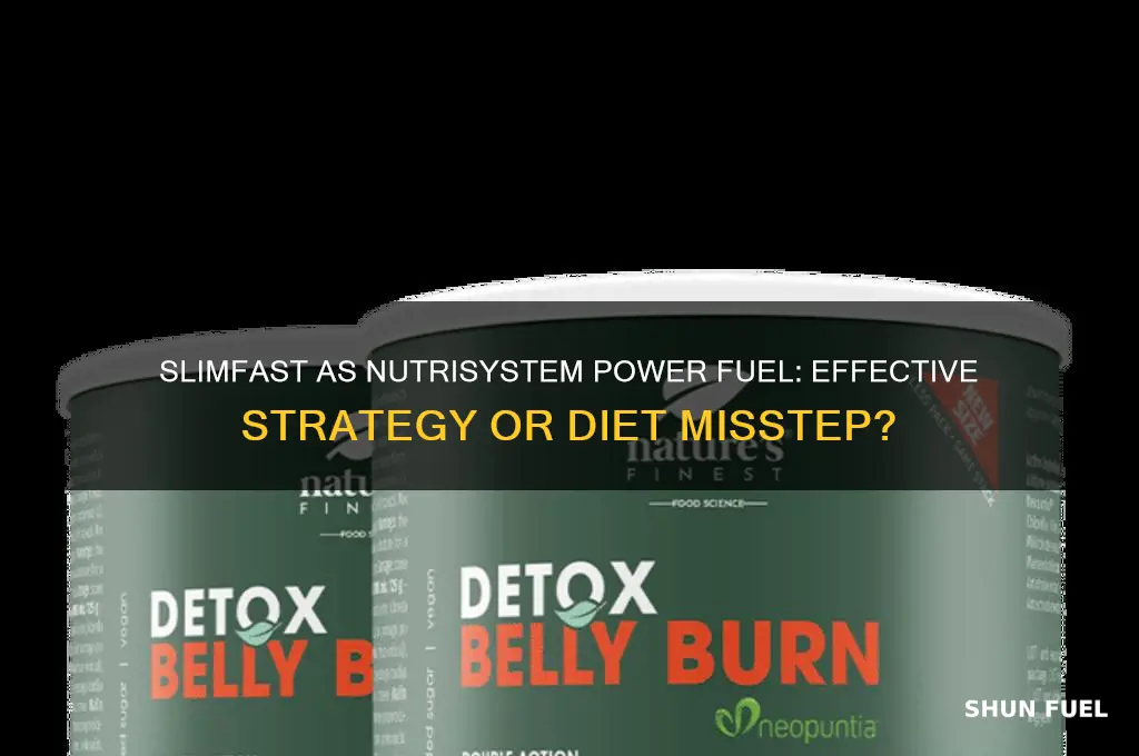 can slimfast b used as a power fuel for nutrisystem