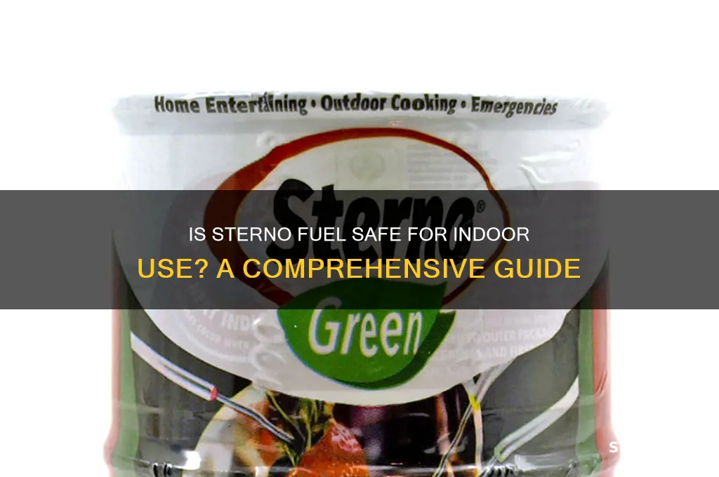 can sterno fuel be used indoors