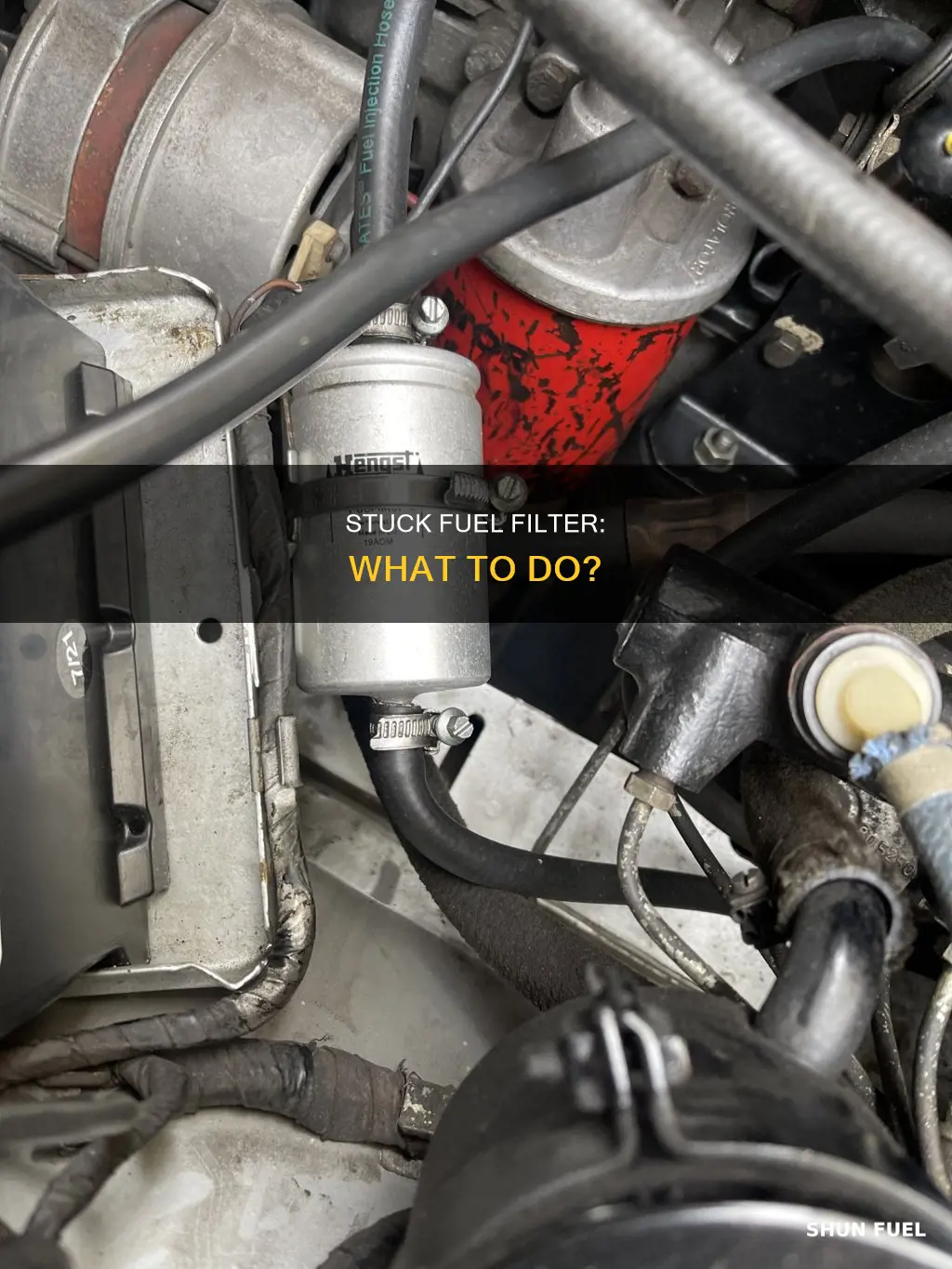 can t get fuel filter off