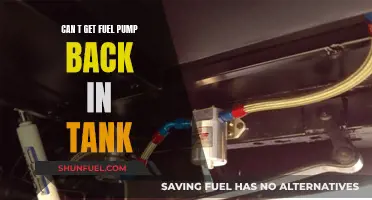Fuel Pump Fix: A Tricky Tank Issue