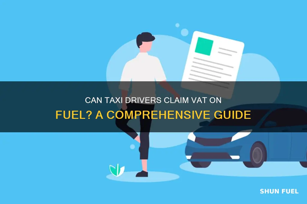 can taxi drivers claim vat on fuel