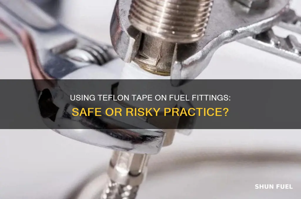 can teflon tape be used on fuel fittings