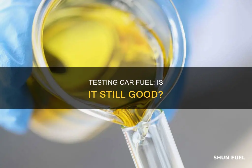 can tesr car fuel to see if its bad