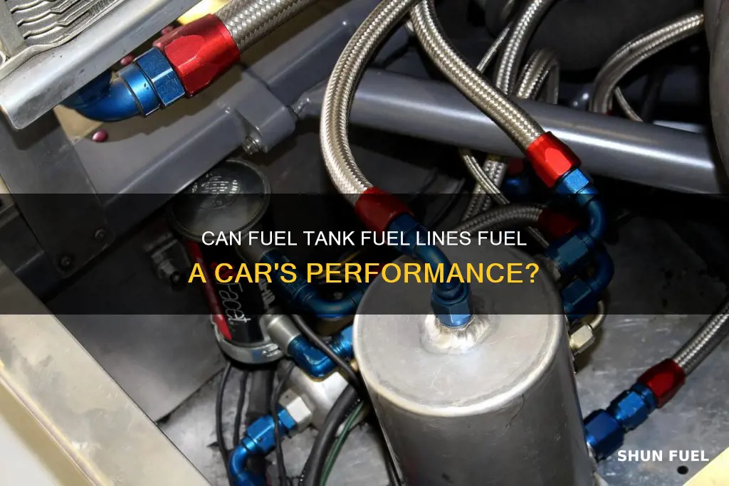 can the fuel tank fuel lines on a on a