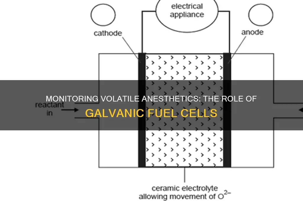 can the galvanic fuel cell monitor volatile anesthetics