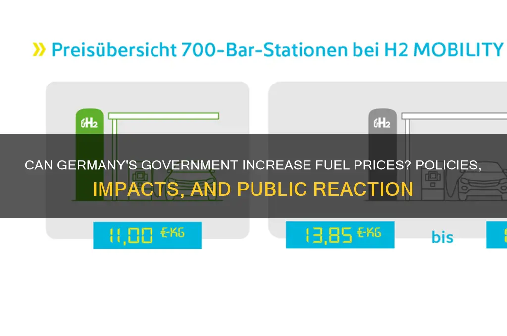 can the german government raise fuel prices