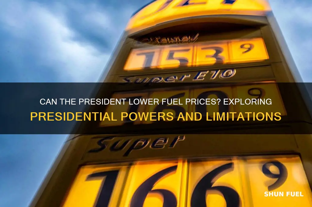 can the president lower fuel prices