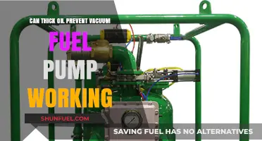Thick Oil's Impact: Does It Hinder Vacuum Fuel Pump Functionality?