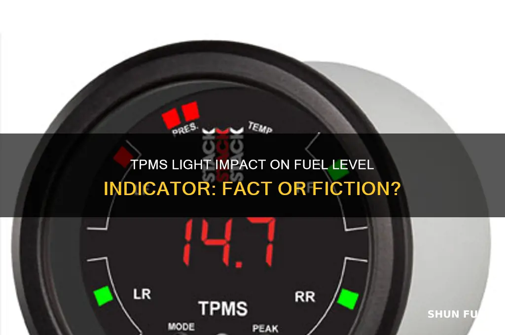 can tpms light affect fuel level indicator
