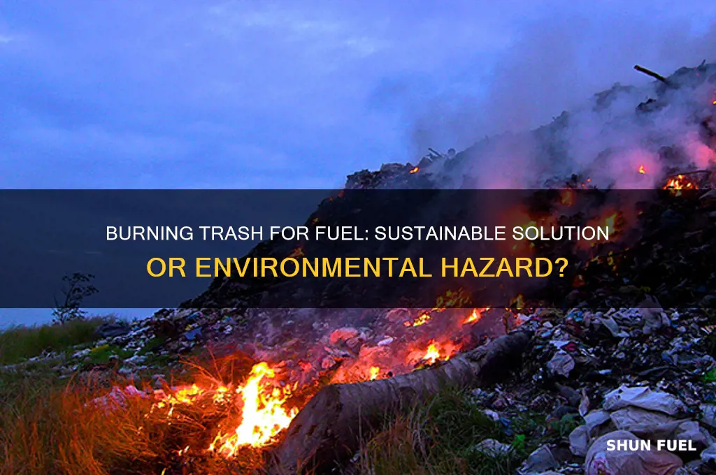 can trash be burned for fuel