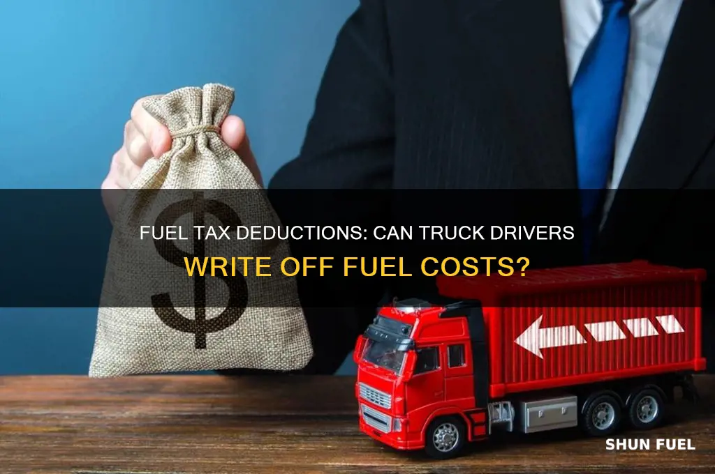 can truck drivers write off fuel