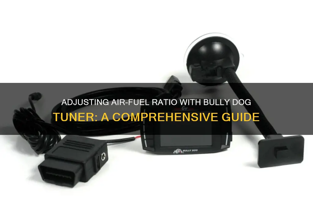 can u adjust air fuel ratio in bully dog tuner
