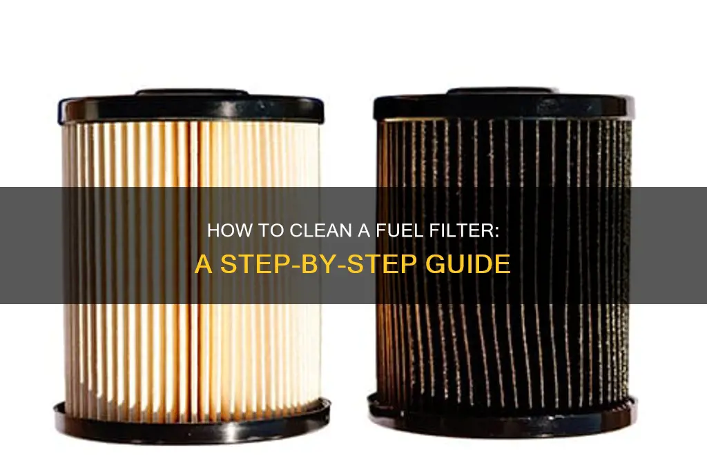 can u clean a fuel filter