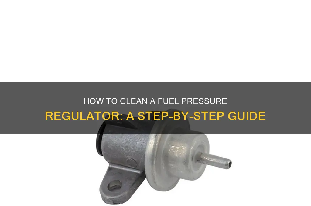 can u clean a fuel pressure regulator