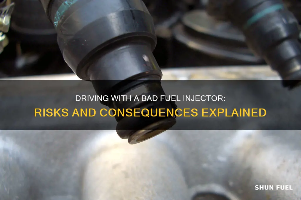 can u drive with a bad fuel injector