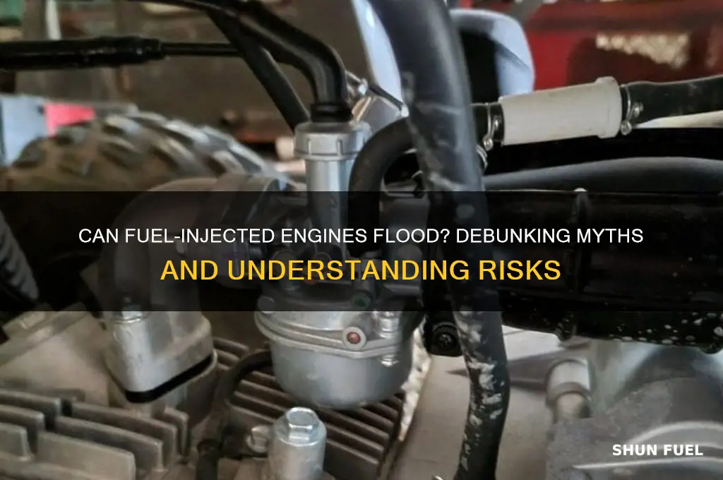 can u flood a fuel injected engine