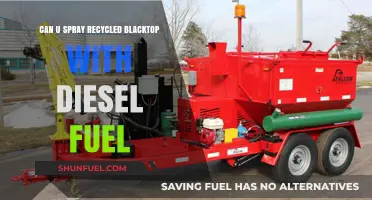 Spraying Recycled Blacktop: Diesel Fuel's Impact