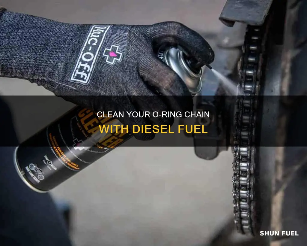 can u use diesel fuel to clean oring chain