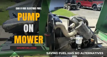 Can You Use an Electric Fuel Pump on a Lawn Mower?