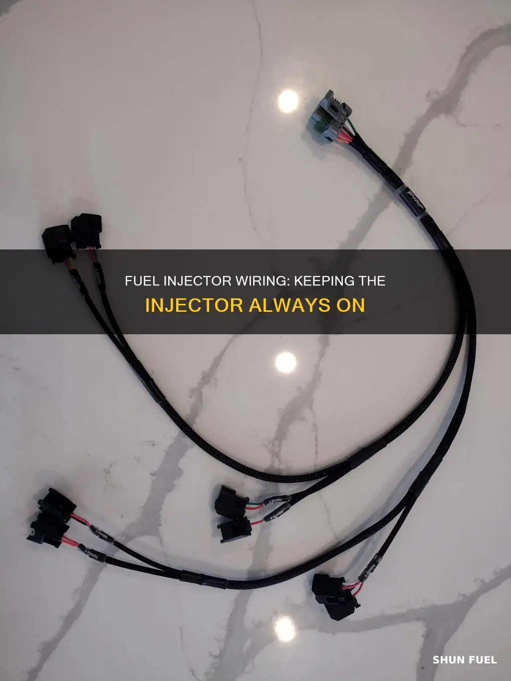 can u wire a fuel injector to stay on