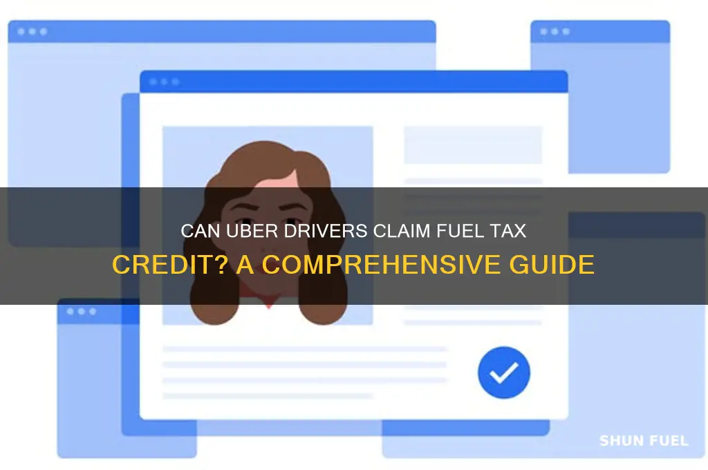 can uber driver claim fuel tax credit